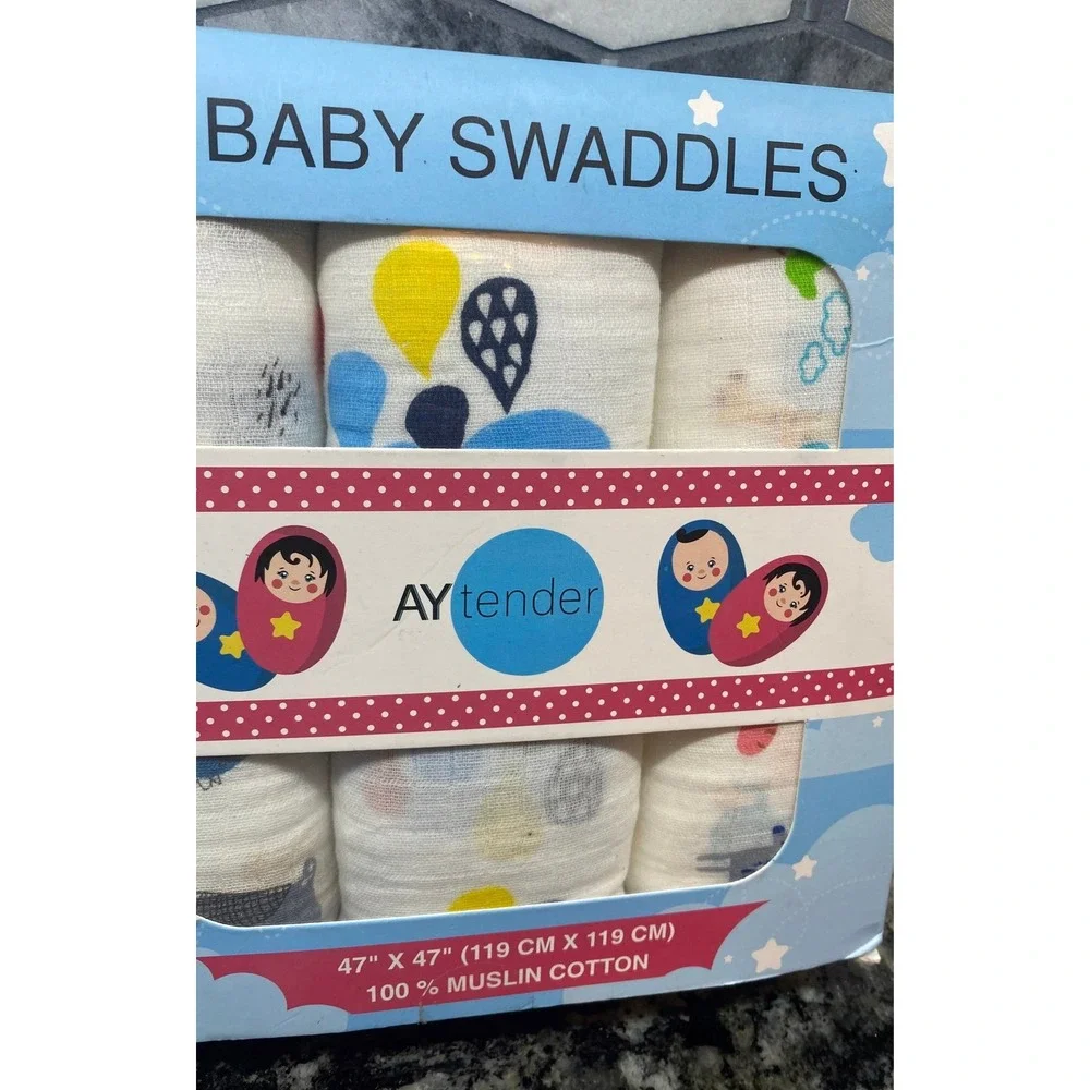 3 Pack 100% Muslin Cotton 47